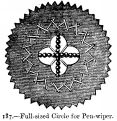 Full-sized Circle for Pen-wiper.